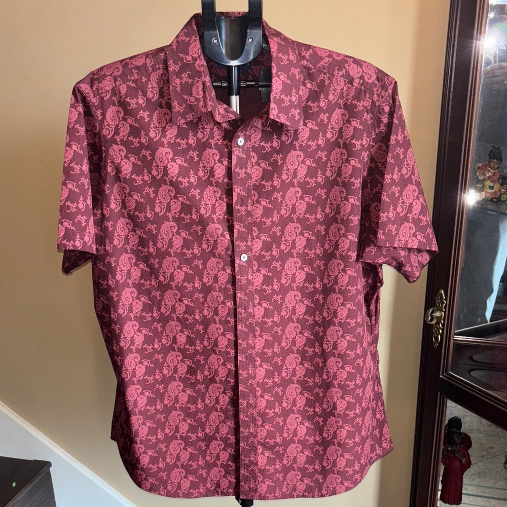 Men's Red Paisley Shirt